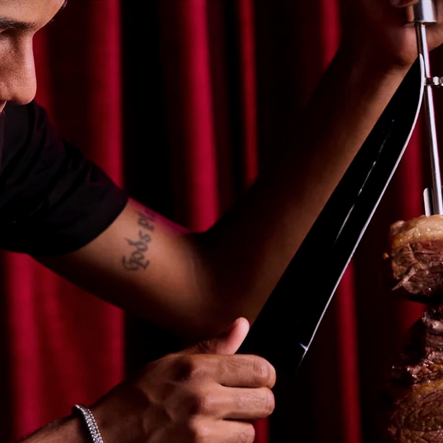 Churrasco tagliato al tavolo